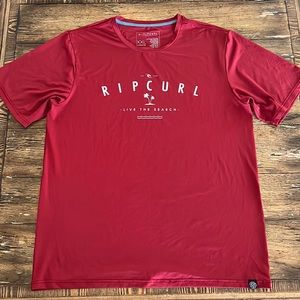 Rip Curl Burgundy S/L Rashguard